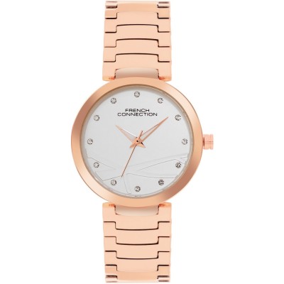дамски,часовник,часовници,аксесоари,на,разпродажба,french,connection,connection,sunlit,silver,round,dial,womens,analogue,watch,silver