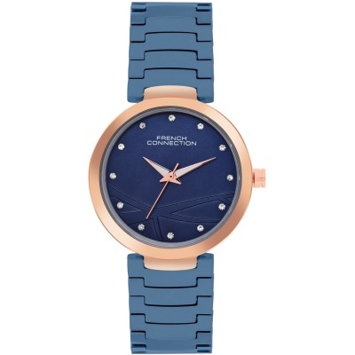дамски,часовник,часовници,аксесоари,на,разпродажба,french,connection,connection,sunlit,blue,round,dial,womens,analogue,watch,blue