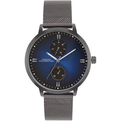 мъжки,часовник,часовници,аксесоари,на,разпродажба,french,connection,connection,opus,blue,round,dial,mens,mult,function,watch,blue