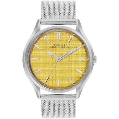 мъжки,часовник,часовници,аксесоари,на,разпродажба,french,connection,connection,omni,round,dial,mens,analogue,watch,mustard
