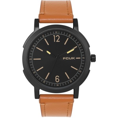 часовник,часовници,аксесоари,на,разпродажба,fcuk,black,dial,analog,watch,for,men,black