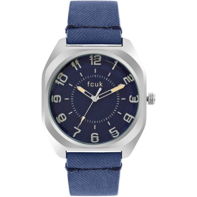 часовник,часовници,fcuk,blue,dial,analog,watch,for,men,blue