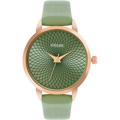 часовник,часовници,аксесоари,на,разпродажба,fcuk,analog,watch,for,women,green