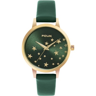 часовник,часовници,аксесоари,на,разпродажба,fcuk,analog,watch,for,women,green