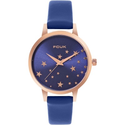 часовник,часовници,аксесоари,на,разпродажба,fcuk,analog,watch,for,women,blue