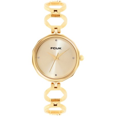 часовник,часовници,аксесоари,на,разпродажба,fcuk,analog,watch,for,women,gold