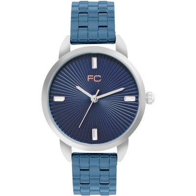 часовник,часовници,аксесоари,на,разпродажба,french,connection,french,connection,silver,case,round,shape,silver,strap,quartz,watch,blue