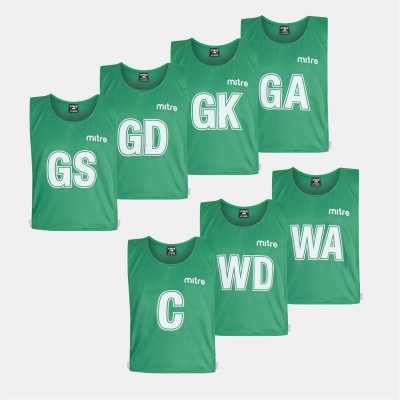 аксесоари,на,разпродажба,спорт,в,училище,нетбол,mitre,adults,netball,bibs,emerald