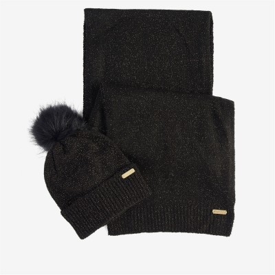 шал,плажни,шапки,аксесоари,на,разпродажба,barbour,international,sparkle,beanie,&,scarf,gift,set,black,aw25