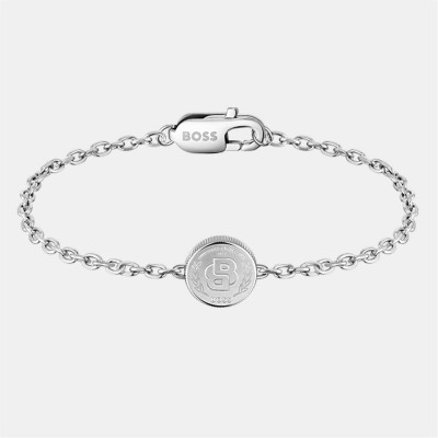 аксесоари,на,разпродажба,boss,gents,boss,double,b,medallion,necklace,and,bracelet,silver
