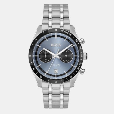 boss,men,s,tourmaster,analogue,quartz,watch,silver