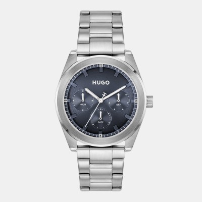 hugo,gents,hugo,bright,sport,bracelet,watch,silver