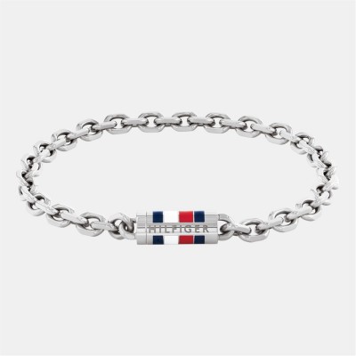 аксесоари,на,разпродажба,tommy,hilfiger,tommy,hilfiger,men&#8217;s,chain,bracelet,silver