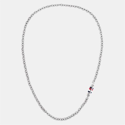 аксесоари,на,разпродажба,tommy,hilfiger,tommy,hilfiger,men&#8217;s,chain,necklace,silver