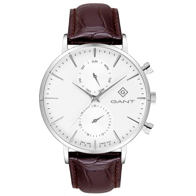 часовник,часовници,бижутерия,gant,stainless,steel,analogue,quartz,watch,silver,white