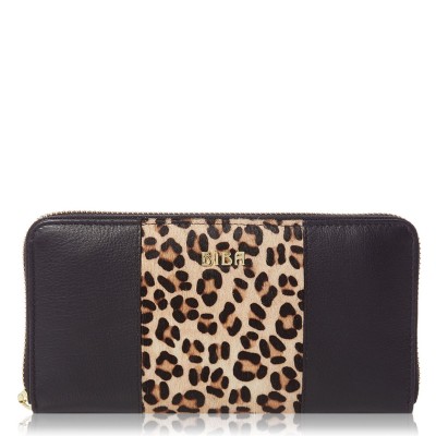 портмоне,всички,чанти,biba,biba,leather,zip,around,purse,leopard
