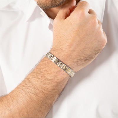бижутерия,boss,gents,boss,wesley,bracelet,gold,silver