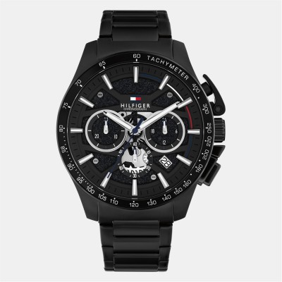 часовник,бижутерия,часовници,tommy,hilfiger,tommy,hilfiger,mens,watch,black,black