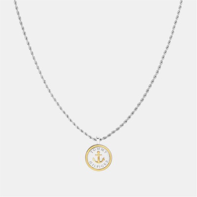 бижутерия,tommy,hilfiger,tommy,hilfiger,men’s,nautical,stainless,steel,necklace,silver