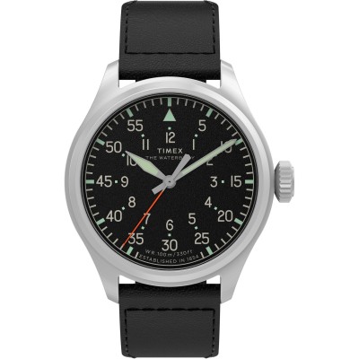 часовници,timex,timex,waterbury,sn63,silver,black