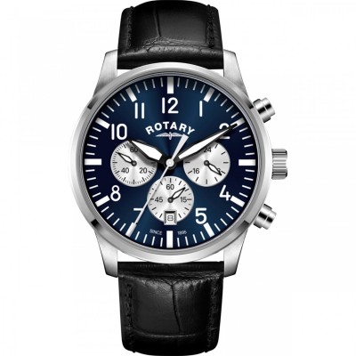часовник,часовници,аксесоари,на,разпродажба,rotary,mens,rotary,gs,pilot,e,chronograph,watch,silver,blue,and,black