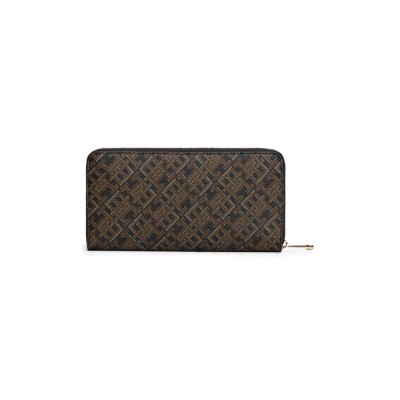 портмоне,всички,чанти,tommy,hilfiger,zip,around,monogram,purse,black,tan