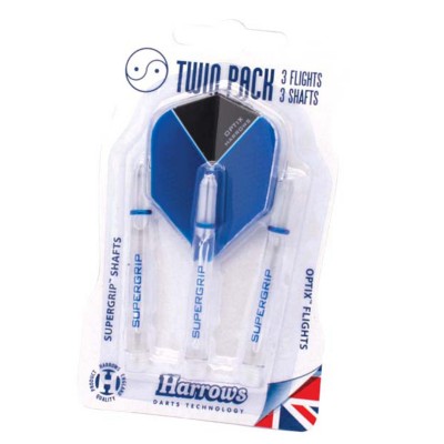 дартс,дартс,аксесоари,harrows,darts,supergrip,twin,pack,set,clear