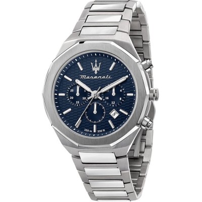 часовник,часовници,аксесоари,на,разпродажба,maserati,stainless,steel,sports,analogue,quartz,watch,blue,silver