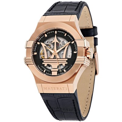 часовник,часовници,аксесоари,на,разпродажба,maserati,stainless,steel,sports,analogue,automatic,watch,black,gold
