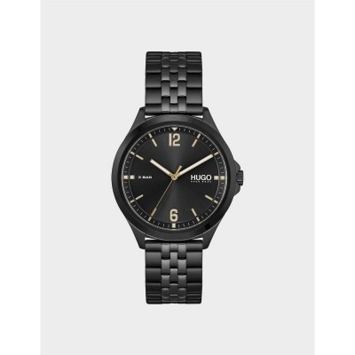 часовник,часовници,hugo,suit,bracelet,strap,watch,black,silver