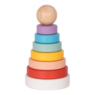 tooky,toy,wooden,rainbow,stacker,multi