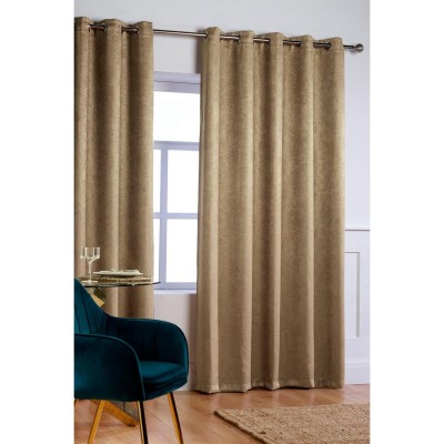 homelife,crinkle,woven,blackout,eyelet,curtains,latte