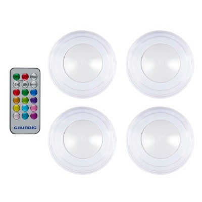 grundig,led,wireless,colour,changing,remote,control,spots,multi