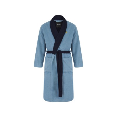 рокля,мъжки,пижами,lyle,and,scott,men,s,contrast,trim,absorbent,towel,dressing,gown,blue,peacoat