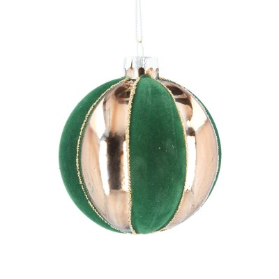 gisela,graham,gisela,glass,bauble,99,green,flock