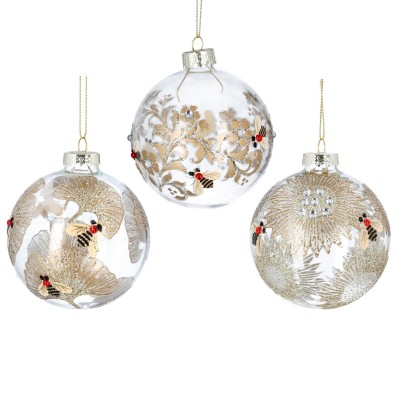 аксесоари,на,разпродажба,gisela,graham,gisela,glass,bauble,99,leaves