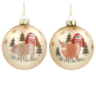 аксесоари,на,разпродажба,gisela,graham,gisela,glass,bauble,99,animals