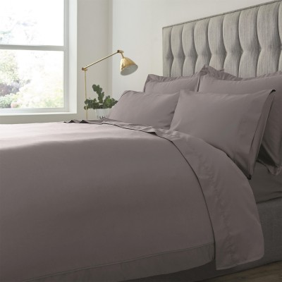 hotel,collection,500tc,egyptian,cotton,flat,sheet,light,grey