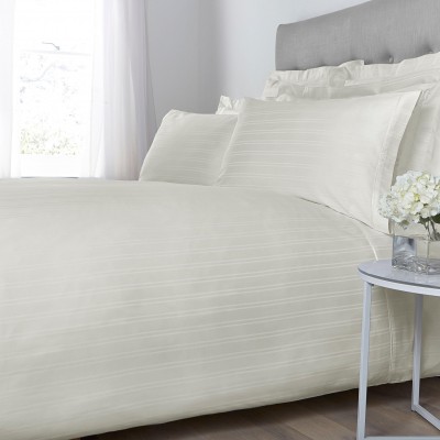 hotel,collection,woven,stripe,oxford,square,pillowcase,pair,cream