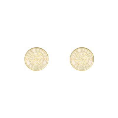 аксесоари,на,разпродажба,ted,baker,monlia,monogram,button,stud,earrings,gold,ivory