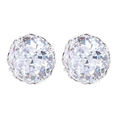 бижутерия,kate,spade,that,sparkle,round,stud,earrings,clear,silver