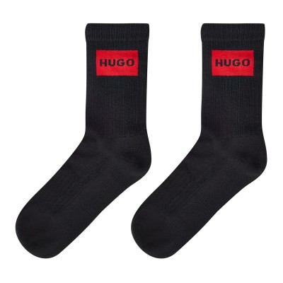 чорапи,чорапи,на,разпродажба,всички,чорапи,дамски,чорапи,hugo,2,pack,label,crew,socks,black,001