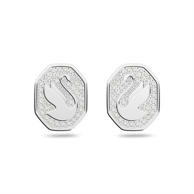 аксесоари,на,разпродажба,swarovski,swan,stud,earrings,swan,white,rhodium,plated,cry,rhs
