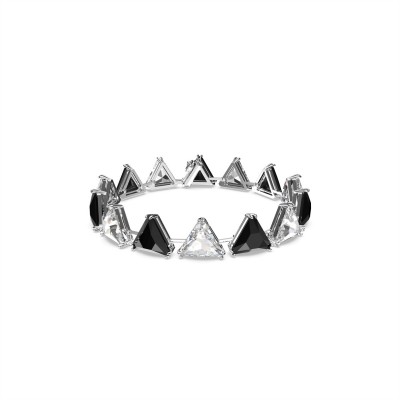 swarovski,tennis,bracelet,triangle,cut,pink,rose,gold,tone,plated,jet,rhs