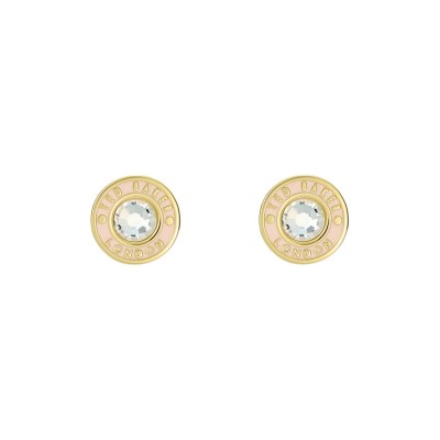 бижутерия,аксесоари,на,разпродажба,ted,baker,cherelle,crystal,button,stud,earrings,gold,pink