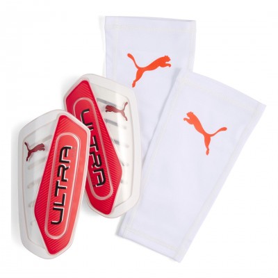 футболни,кори,футболни,кори,футбол,puma,ultra,flex,shin,guards,adults,white,red