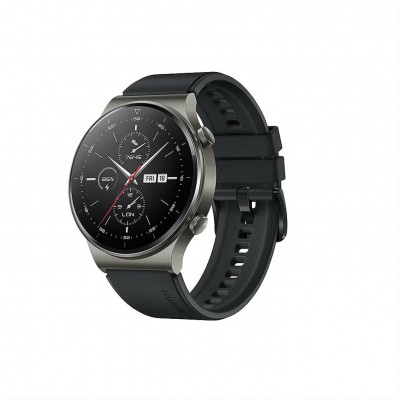 часовник,часовници,аксесоари,на,разпродажба,крачкомери,и,кардио,монитори,часовници,за,бягане,huawei,huawei,watch,gt,2,pro,black,fluoroelastomer,strap,elect