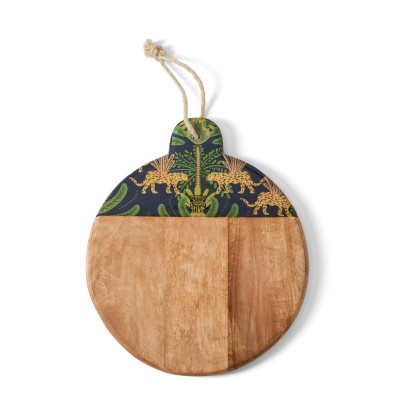 аксесоари,на,разпродажба,biba,biba,round,mango,wood,board,leo,print