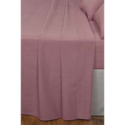 спално,бельо,и,комплекти,homelife,non,iron,plain,dyed,flat,sheet,blush