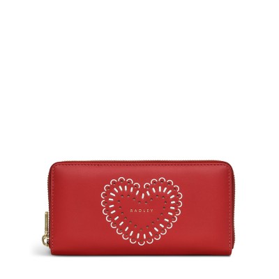 портмоне,всички,чанти,radley,heart,cut,out,long,leather,purse,crimson
